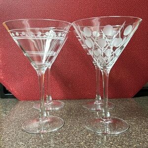 MIKASA MARTINI GLASSES SET OF 4